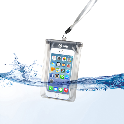 Celly Splashbag Waterproof Case Up To 5.7 Smartphone White