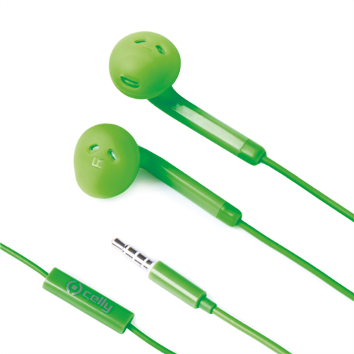 Celly Color Stereo Earphone Green