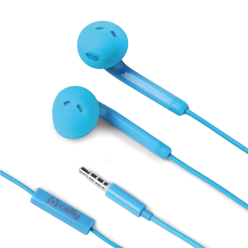 Celly Color Stereo Earphone L.Blue